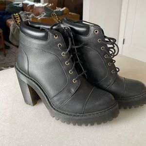 Dr. Martens Averil platform heeled lace-up booties